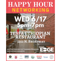 Happy Hour Networking with Edgewater Chamber @ Tesfa Ethiopian Cuisine