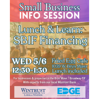 Small Business Info Session: SBIF Financing / Lunch & Learn with Wintrust Bank