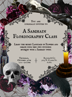 Samhain Floriography Class presented by the Floriography Fellows X Bloom & Co.