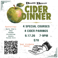 Cider Dinner at Beard & Belly