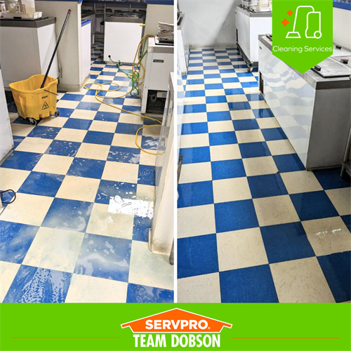 SERVPRO Floor Cleaning Before and After