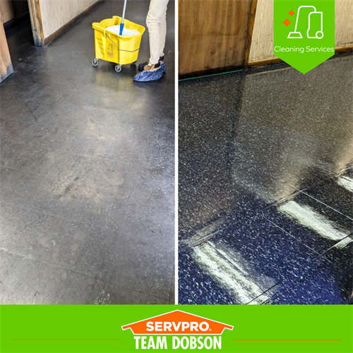 SERVPRO Floor Cleaning Before and After