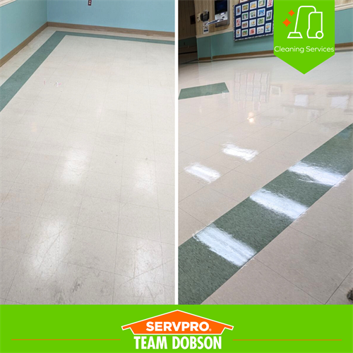 SERVPRO Floor Cleaning Before and After