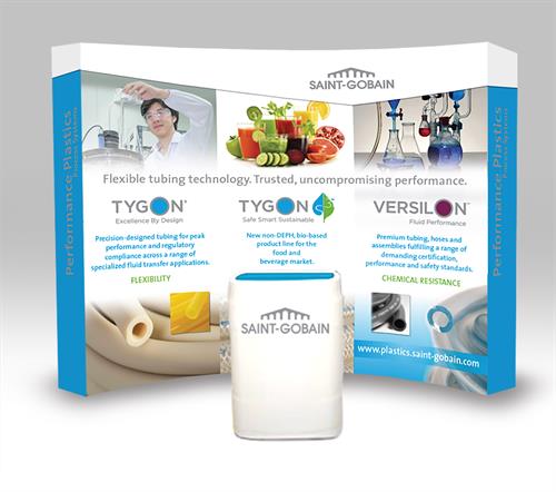 Saint-Gobain  Performance Plastics Trade Show 10' Booth Design