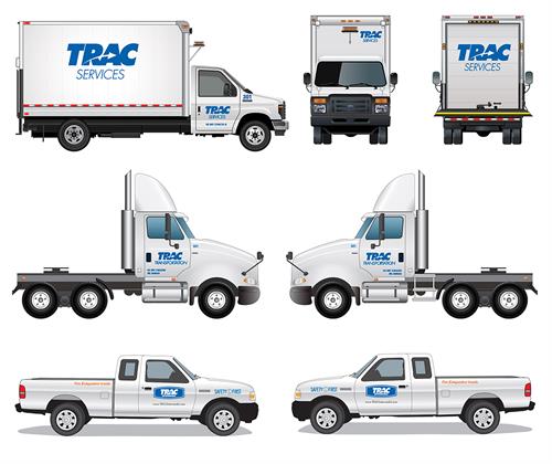 Digital Technical Illustrations tor TRAC Intermodal, Logistics Service