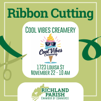 Ribbon Cutting- Cool Vibes Creamery