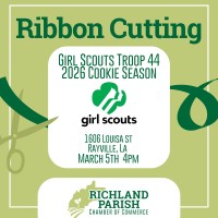 Ribbon Cutting- Girl Scouts Troup 44
