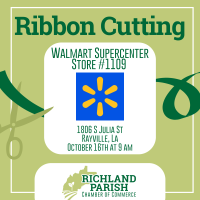 Ribbon Cutting- Walmart Rayville