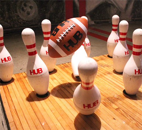 Football Bowling- Ages 12+, Up to 8 guests per lane