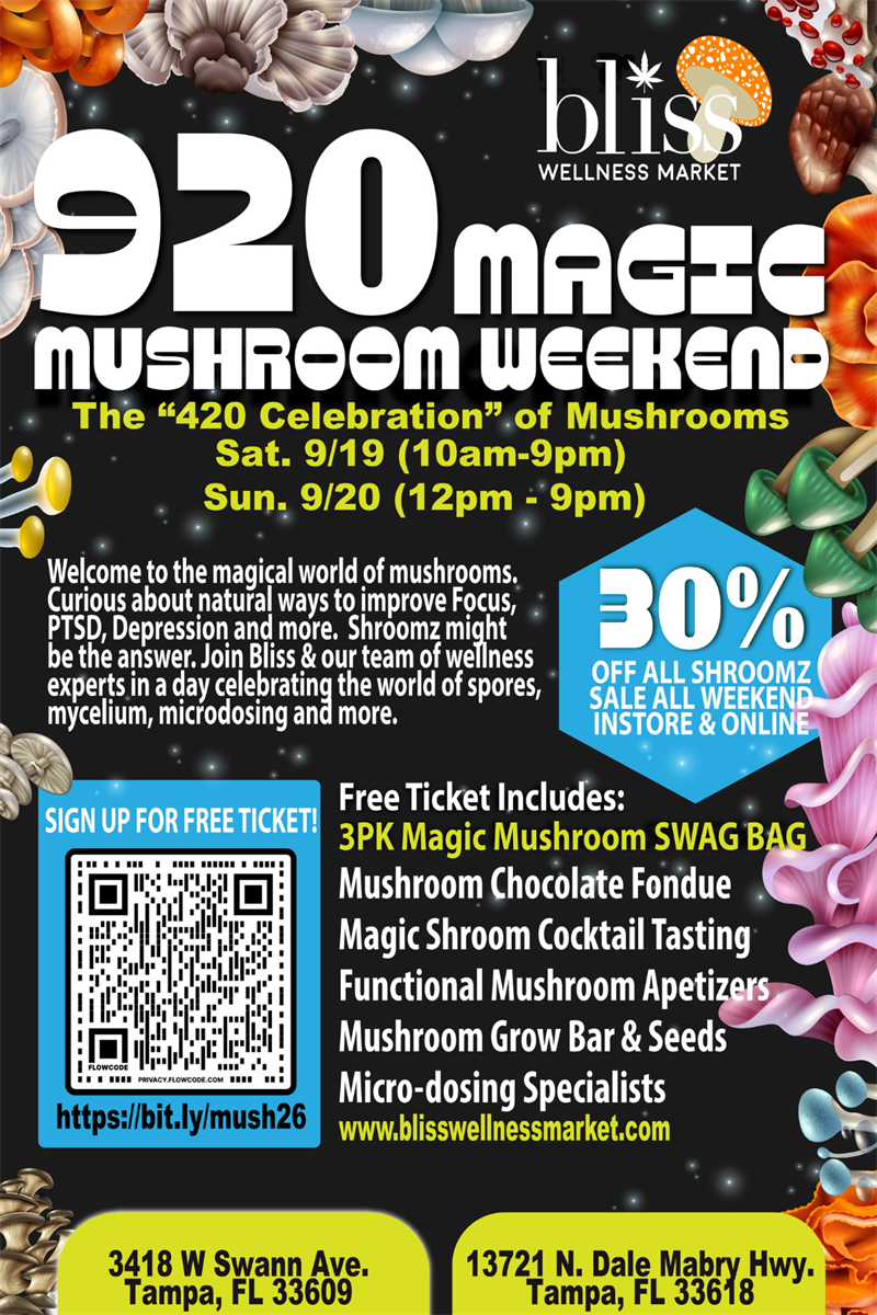 920 MAGIC MUSHROOM WEEKEND