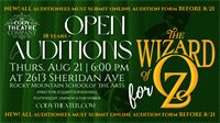 OPEN AUDITIONS; The Cody Theatre Company's "Wizard of Oz"