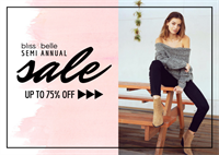 Bliss & Belle Semi Annual Sale!