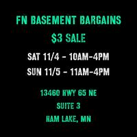 “FN Basement Bargains” DEER WIDOWS WEEKEND $3 TWO-DAY SALE!