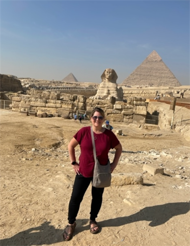 Global traveler! Here I am in Egypt!