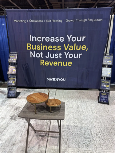 Booth Banner at the January 2026 Build Expo USA in Tampa, Florida