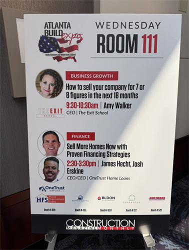 Amy Walker Speaking at the 2025 Build Expo USA in Atlanta, Georgia