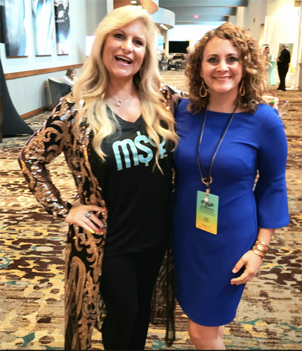 Amy Walker with Emmy Award Winning Television Host, Aurea McGarry at the Annual EWomenNetwork Conference in Dallas, Texas