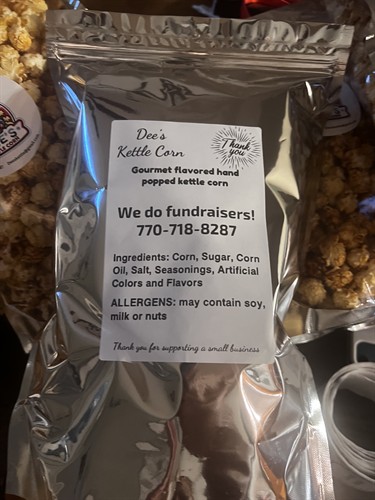 Back of our bags with our information 