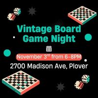 Vintage Board Game Night at Heritage Park