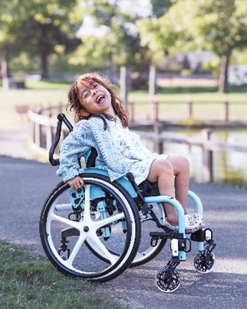 Awesome Amelie just rolled into her next chapter with her new Little Wave Clik, gifted from Ki Mobility. Awesome Amelie just rolled into her next chapter with her new Little Wave Clik, gifted from Ki Mobility.