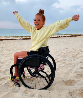 Brianna took her Rouge2 wheelchair with her on her first big aventure! Brianna took her Rouge2 wheelchair with her on her first big aventure!