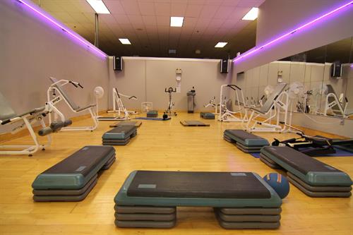 Three separate groups fitness rooms for classes as well as our new 24 hour streaming video classes