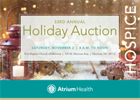 33rd Annual Hospice Holiday Auction