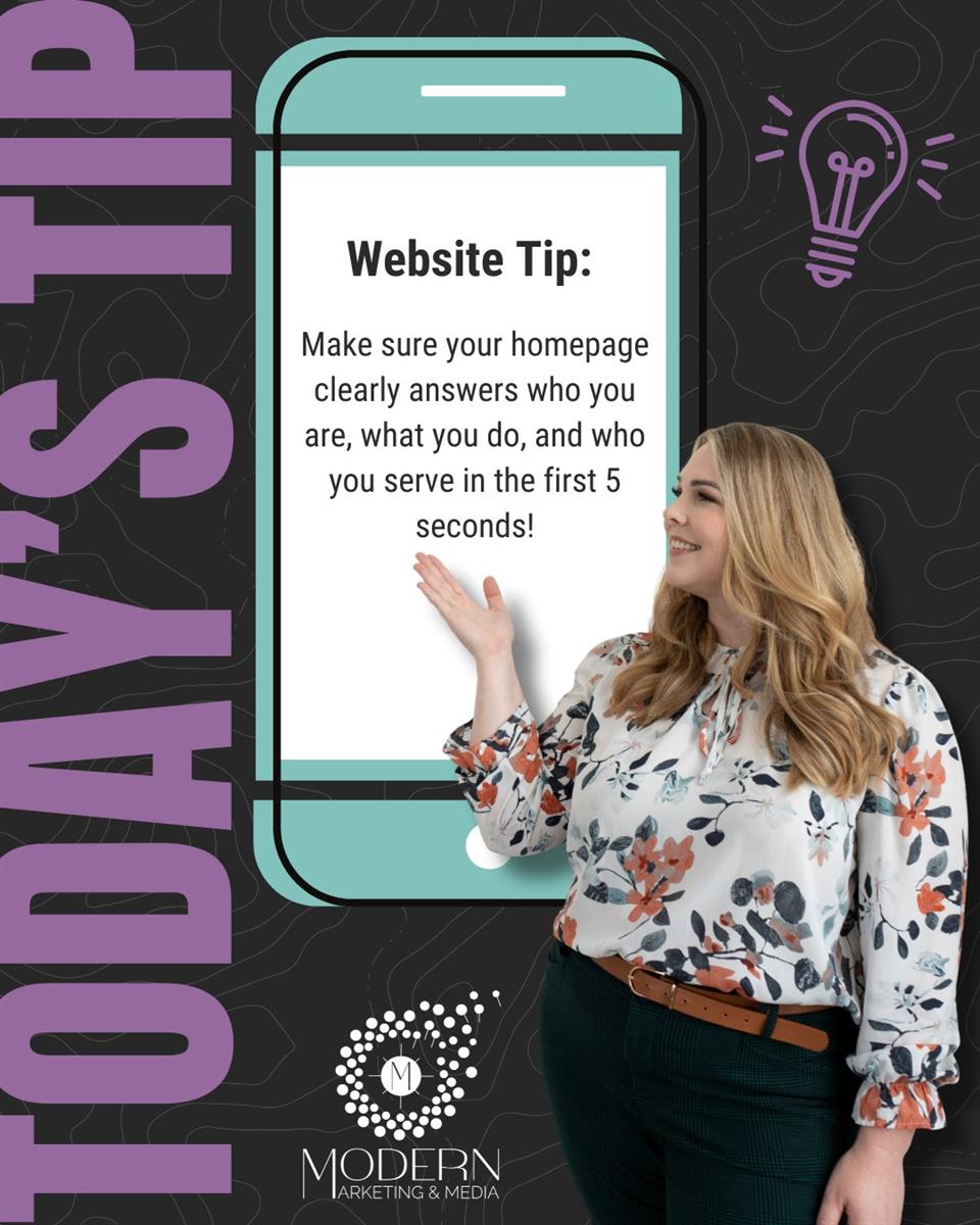 Make Your Homepage Count  - Modern Marketing & Media