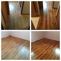 Wood Floor Refinishing Before and After 