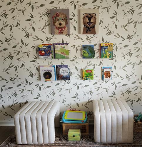 a place where children can sit and read or play before an appointment