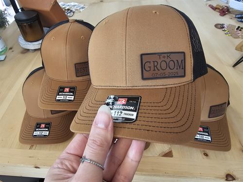 Special order hats for wedding party