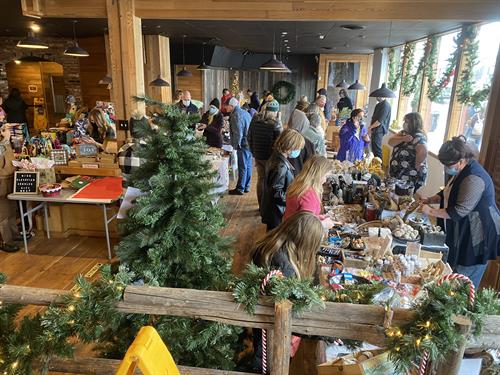 Holiday Market in the old Mavericks building, a Christmas in Cle Elum event