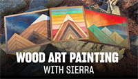 Wood Art Painting with Sierra