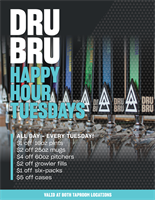 Happy Hour at Dru Bru!