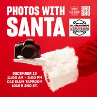Photos with Santa at Dru Bru