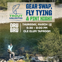 Gear Swap, Fly Tying, & Pint Night for Trout Unlimited