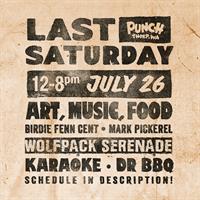 Last Saturday at Punch! Art, Live Music, BBQ!