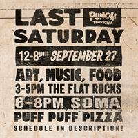 "Last Saturday" at Punch! Art, Live Music, Puff Puff Pizza
