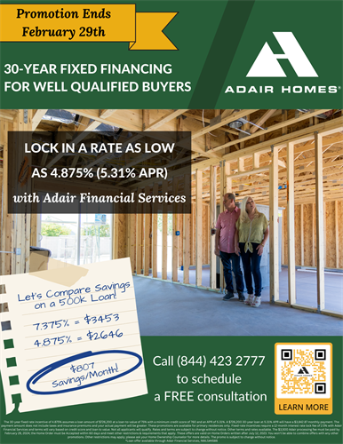 4.875% Interest Rate Promotion