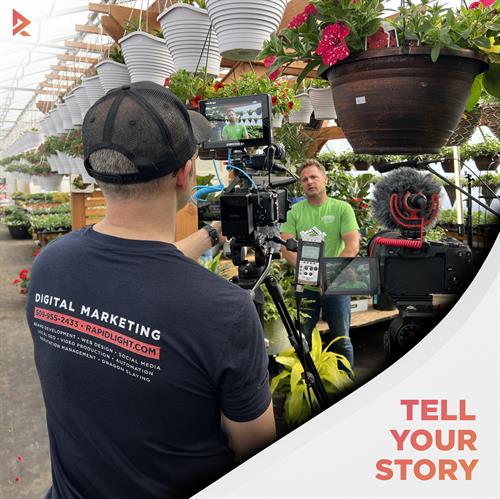 Filming at Loewen Greenhouses and Landscaping Filming at Loewen Greenhouses and Landscaping