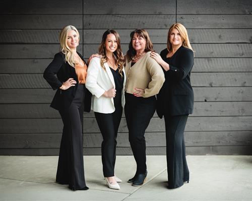 Northwest Bank Team Photo - Sara Clark, Jess Dretke, Angela Erickson, and Trisha Clement