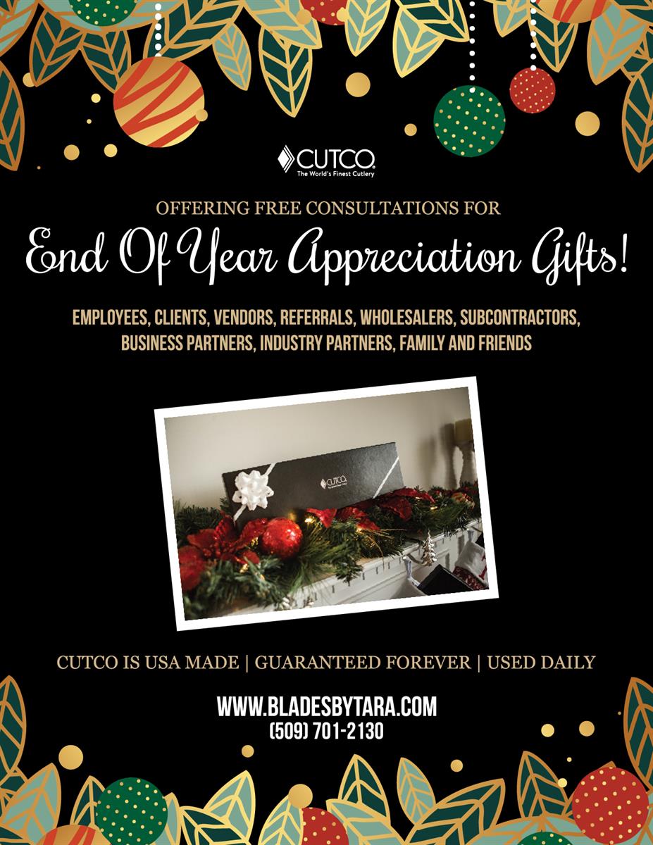 Cutco Cutlery Blades by Tara End of Year Appreciation Gifts