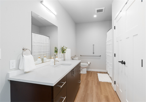 Large open concept bathroom designs