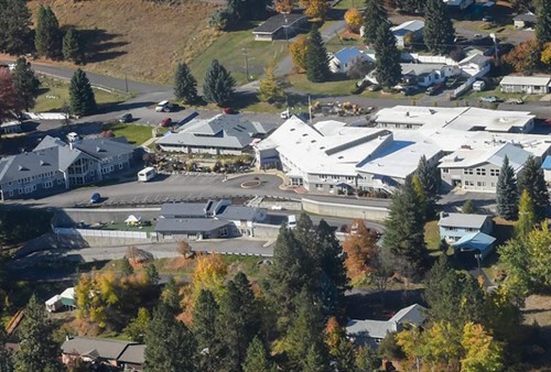 St. Maries aerial view of the campus