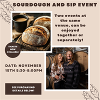 Sourdough & Sip: Wine Tasting and Sourdough Workshop