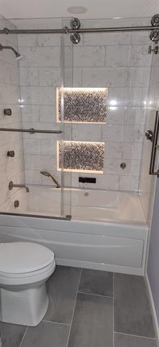 Bathroom Remodel with Kohler Digital Interface Shower & Whirlpool