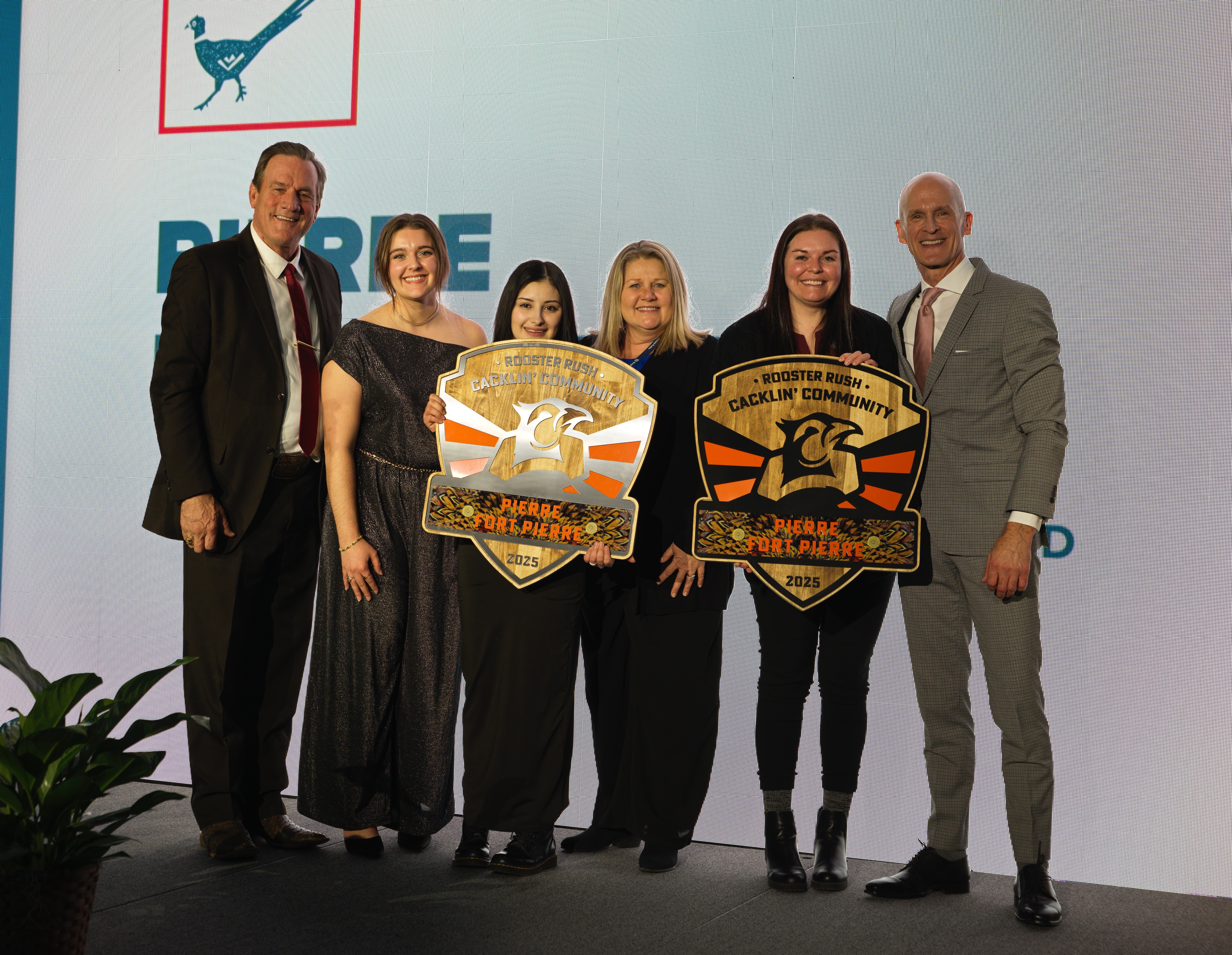 Image for Pierre and Fort Pierre Receive Rooster Rush Cacklin' Community Award at 2026 Governor's Conference on Tourism