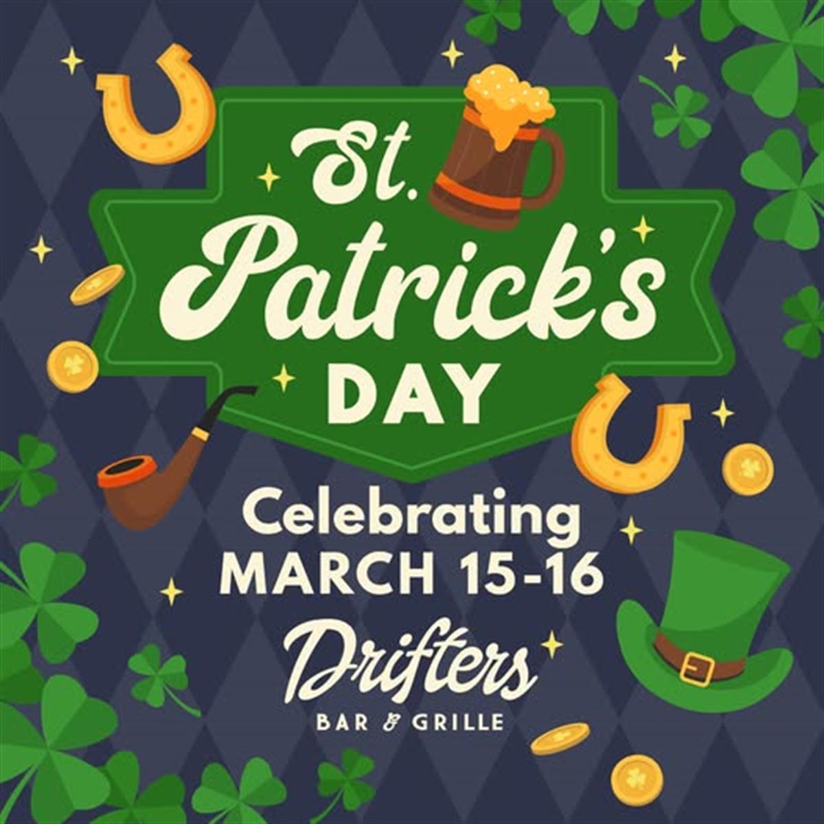 St. Patrick's Day Celebration at Drifters - Mar 15, 2025 to Mar 16 ...