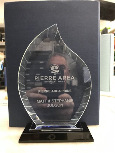 Engraved Glass Award