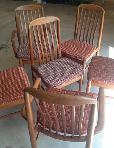 Benny Linden teak dining chairs